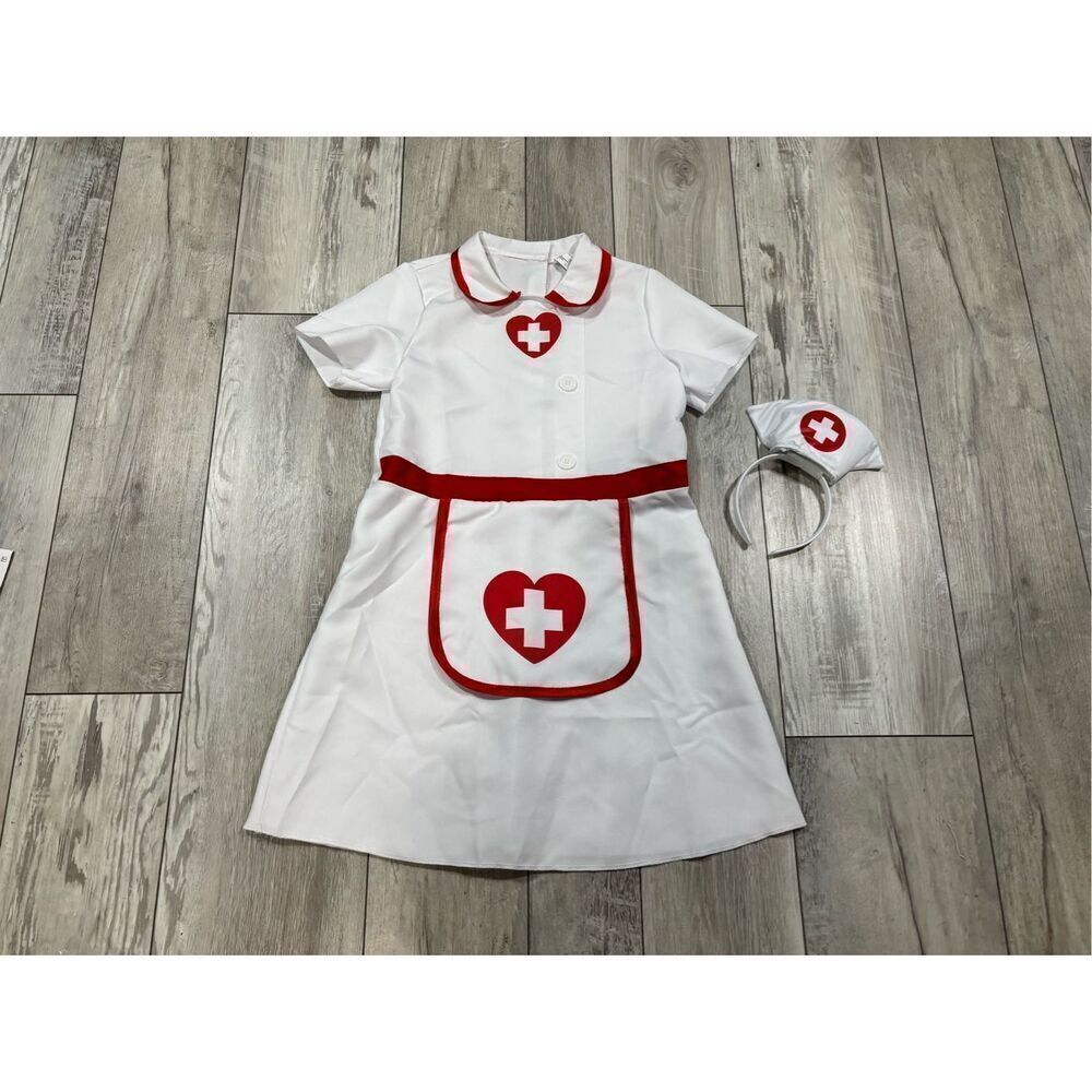 Party City Kids Nurse Doctor Costume Career Day, Wax Museum, Theater, Cosplay Ha